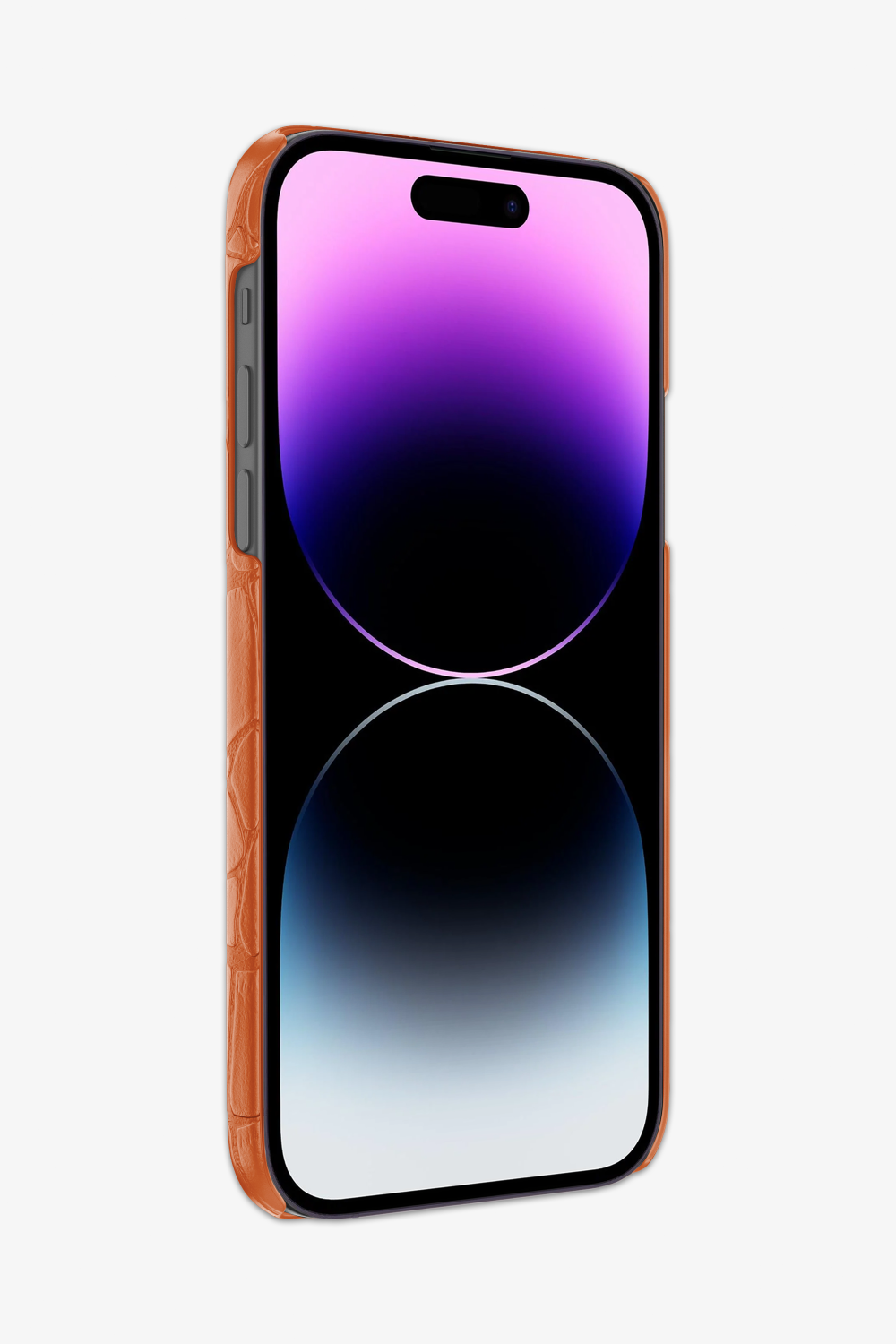 Orange Alligator Strap Case for iPhone 15 Series - Orange Alligator Strap Case for iPhone 15 Series - zollofrance