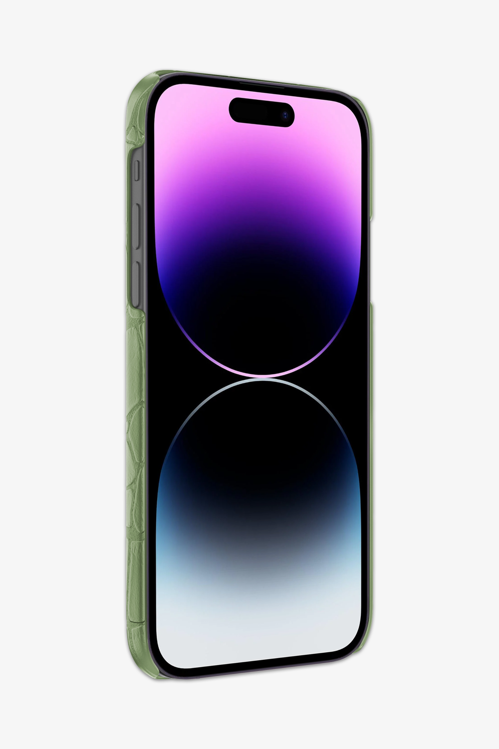 Vert Citron Alligator Strap Case for iPhone 15 Series - Vert Citron Alligator Strap Case for iPhone 15 Series - zollofrance