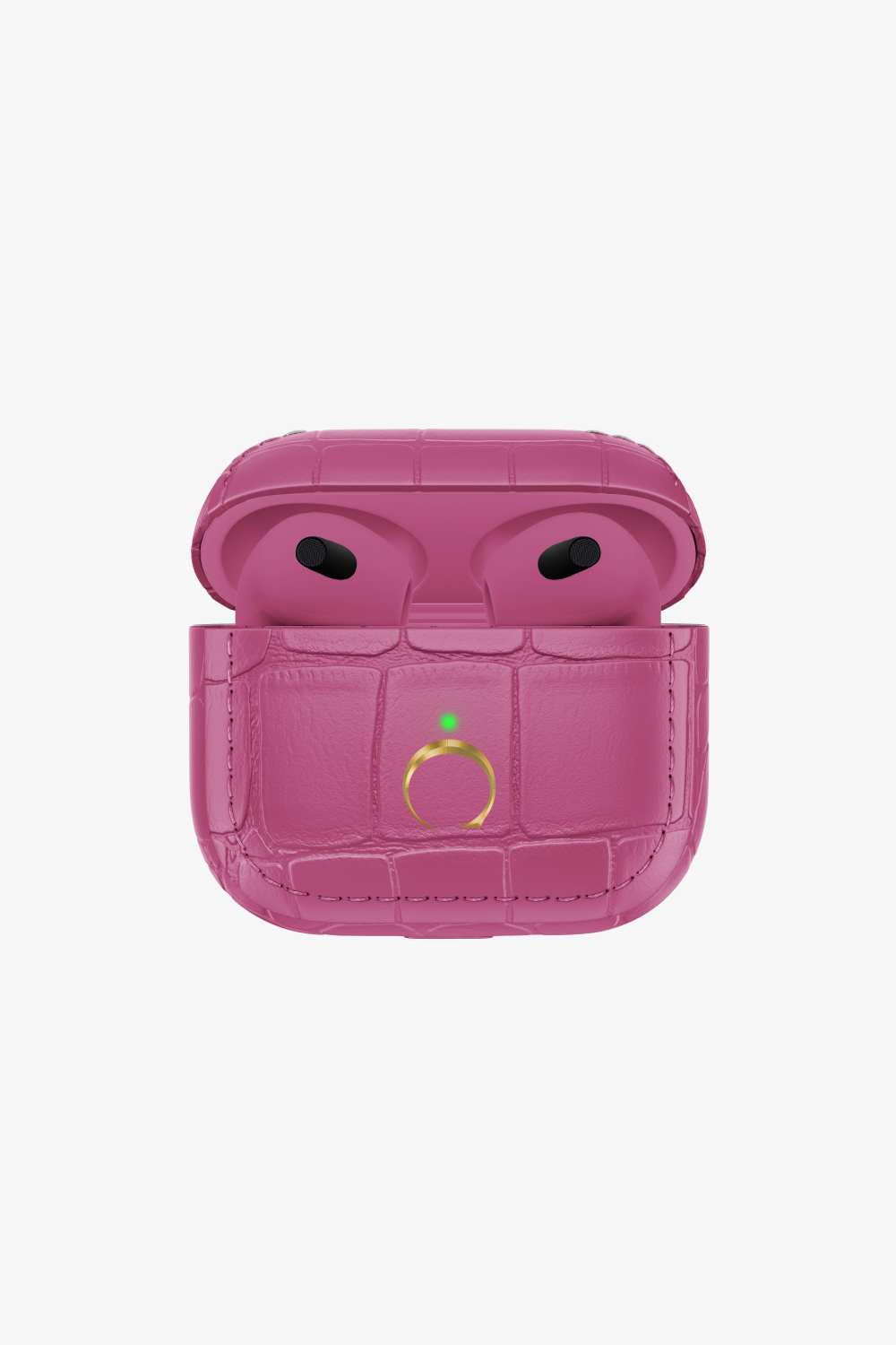 Airpods 3 Alligator - Gold / Pink Fuchsia - zollofrance