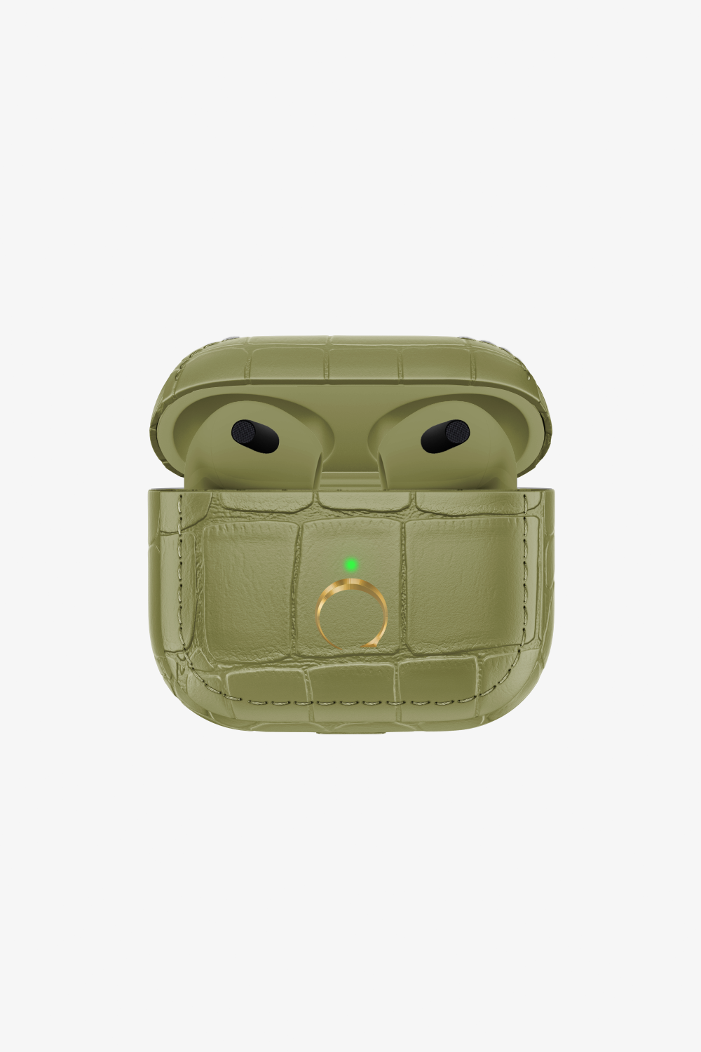 Airpods 3 Alligator - Gold / Khaki - zollofrance