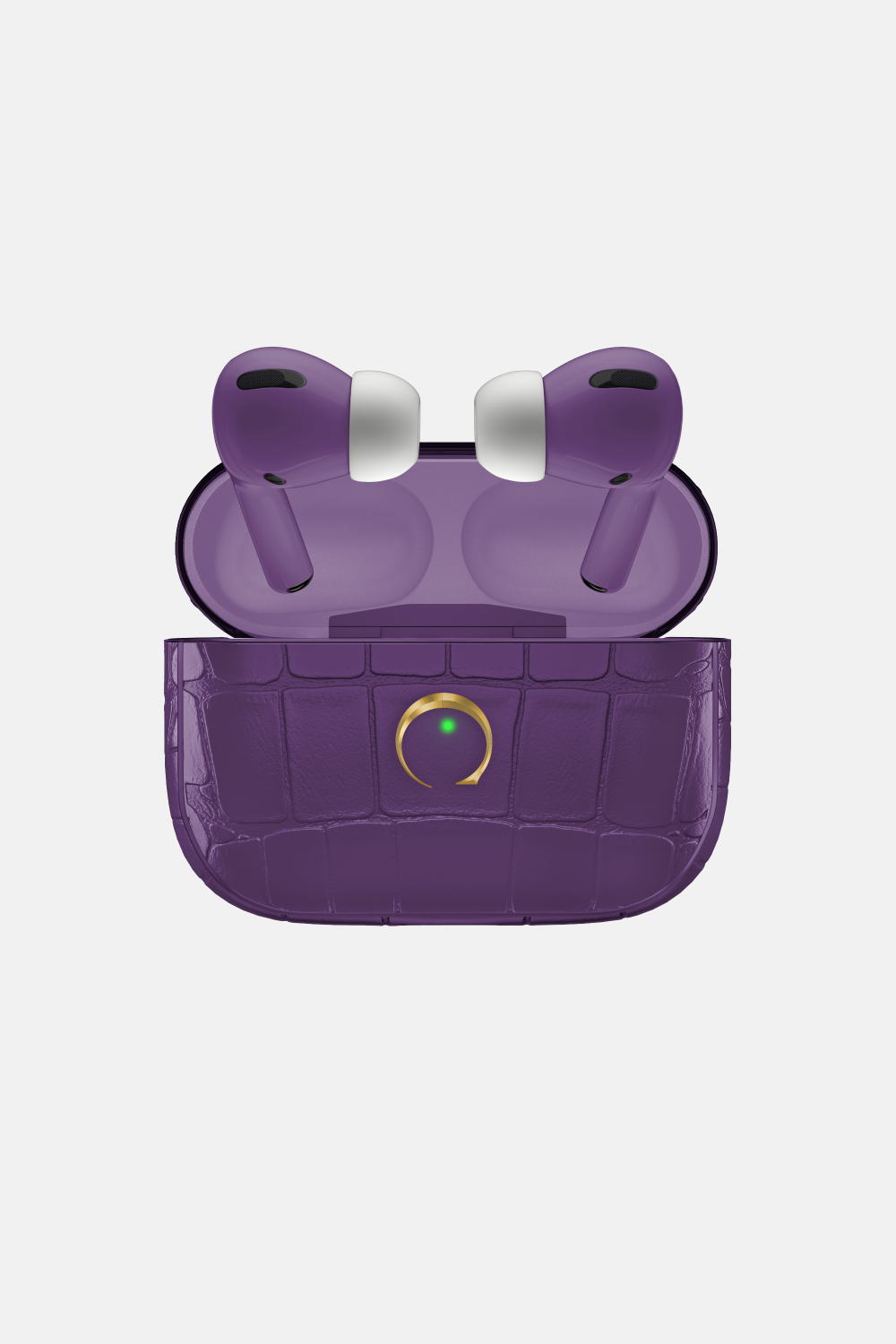 Alligator Airpods Pro 2nd Generation - Gold / Purple - zollofrance