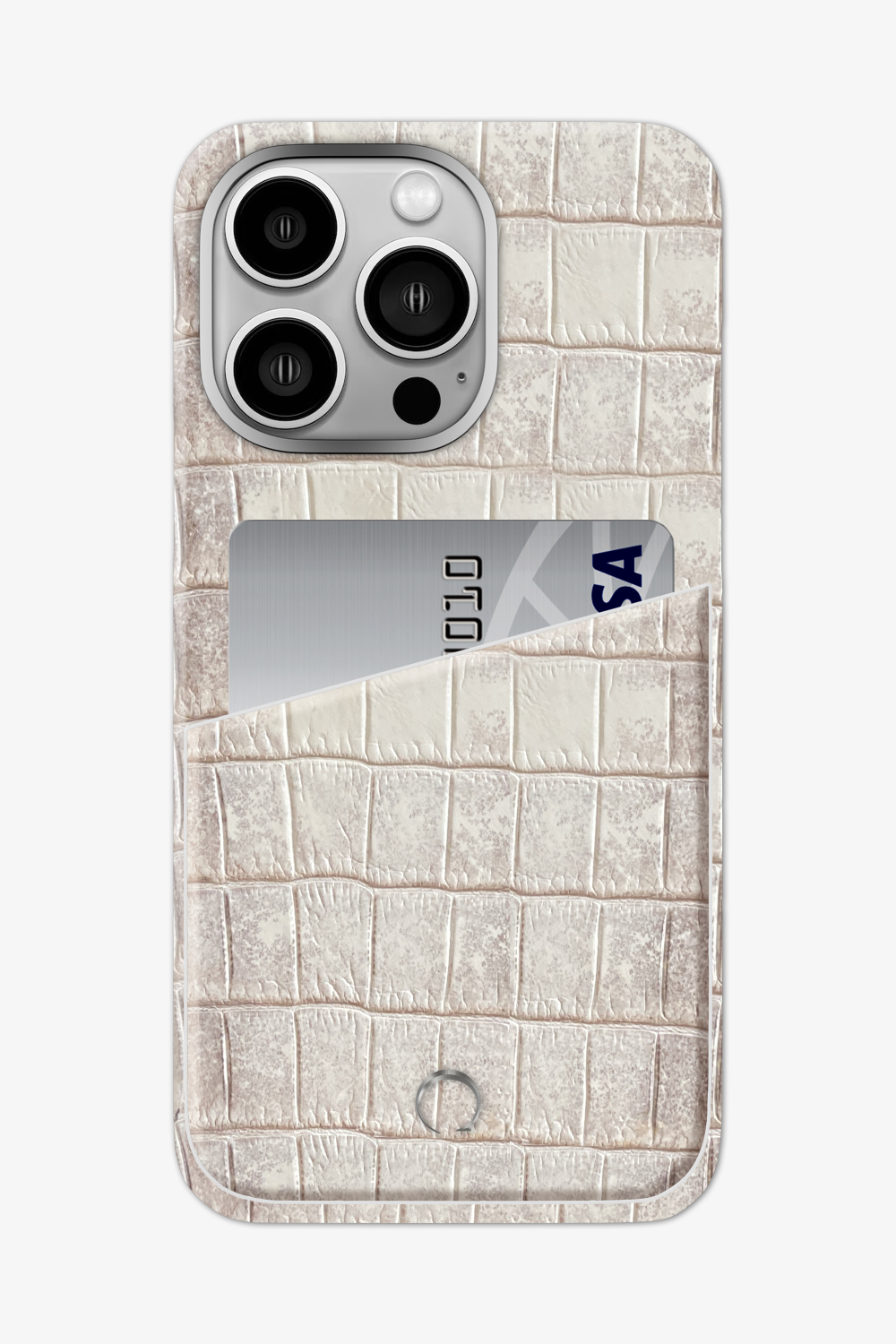 Himalayan Alligator Pocket Case for iPhone 15 Series - Stainless Steel / 15 Pro Max - zollofrance