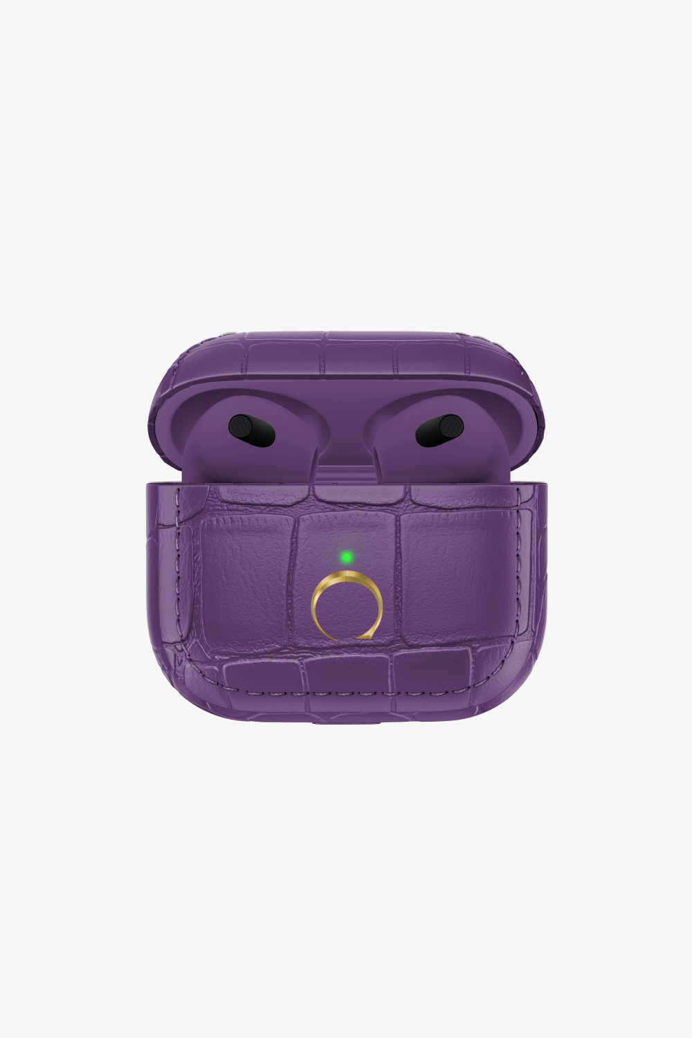 Airpods 3 Alligator - Gold / Purple - zollofrance