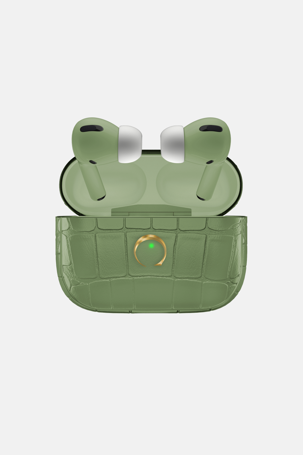 Alligator Airpods Pro 2nd Generation - Gold / Vert Citron - zollofrance