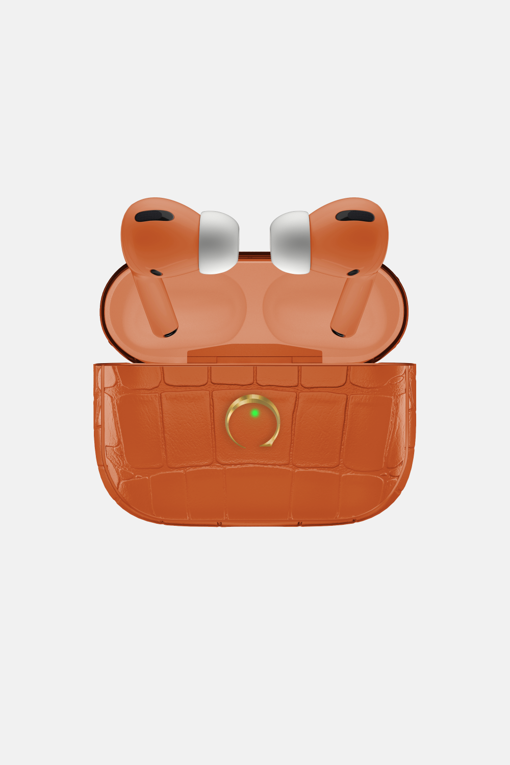 Alligator Airpods Pro 2nd Generation - Gold / Orange - zollofrance