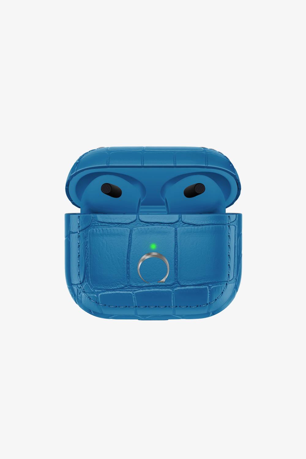 Airpods 3 Alligator - Stainless Steel / Blue Lagoon - zollofrance