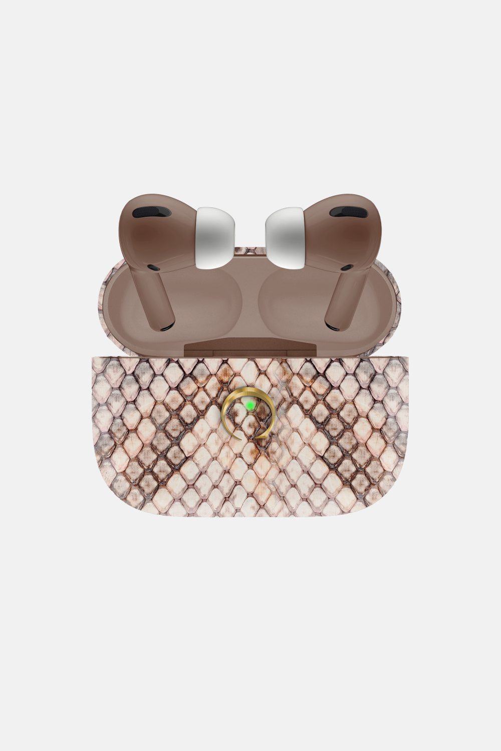 Pink Matte Python Airpods Pro 2nd Generation - Gold / Pink Matte - zollofrance