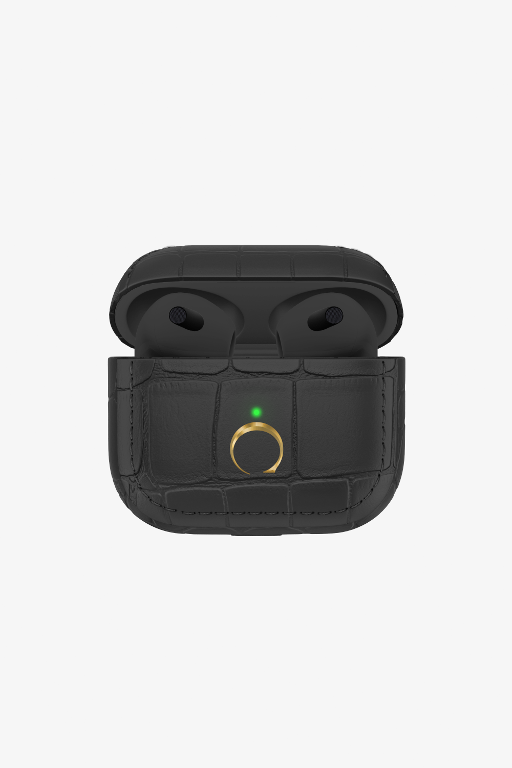 Airpods 3 Alligator - Gold / Black - zollofrance
