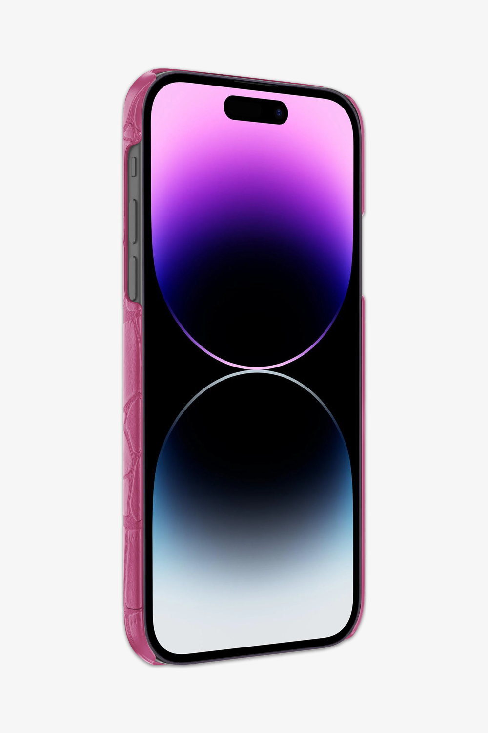 Pink Fuchsia Alligator Strap Case for iPhone 14 Series - Pink Fuchsia Alligator Strap Case for iPhone 14 Series - zollofrance