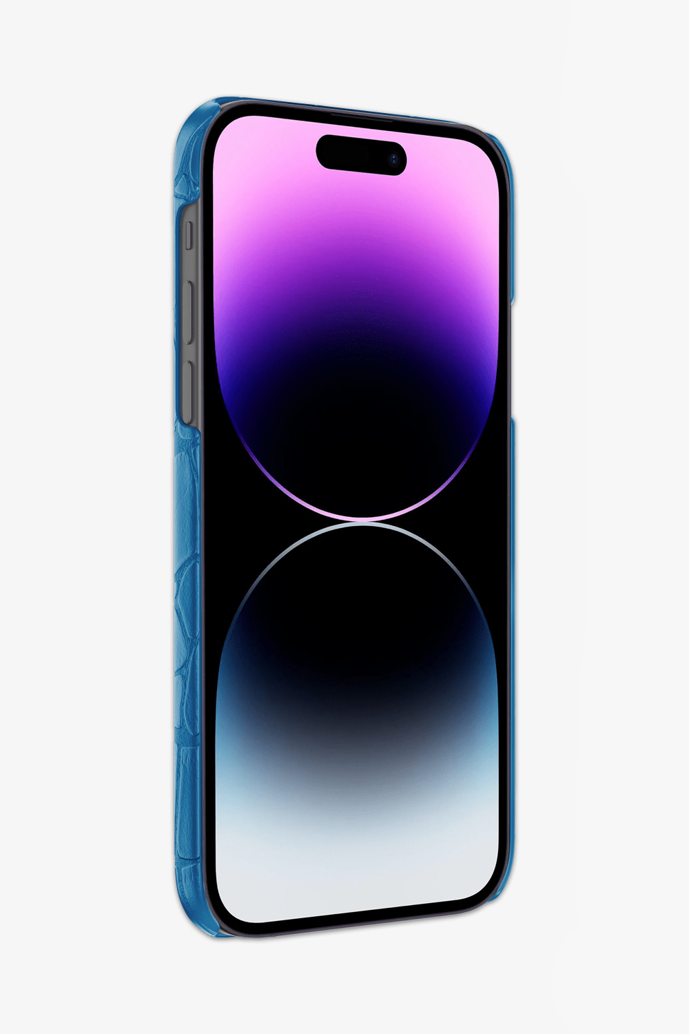 Blue Lagoon Alligator Case for iPhone 15 Pro - Blue Lagoon Alligator Case for iPhone 15 Pro - zollofrance