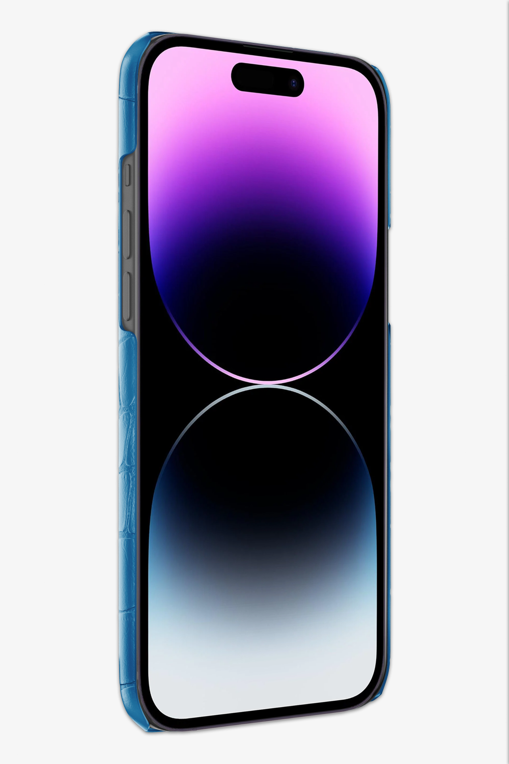 Blue lagoon Alligator Case for iPhone 14 Pro Max - Blue lagoon Alligator Case for iPhone 14 Pro Max - zollofrance