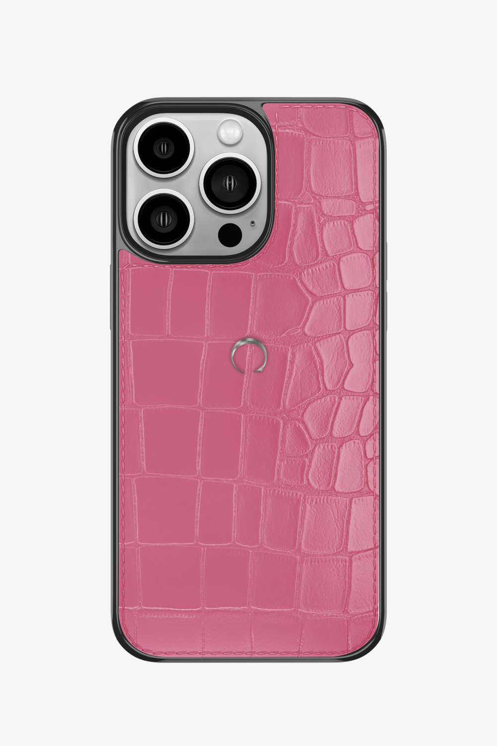 Alligator Sports Case for iPhone 15 Pro - Stainless Steel / Pink - zollofrance