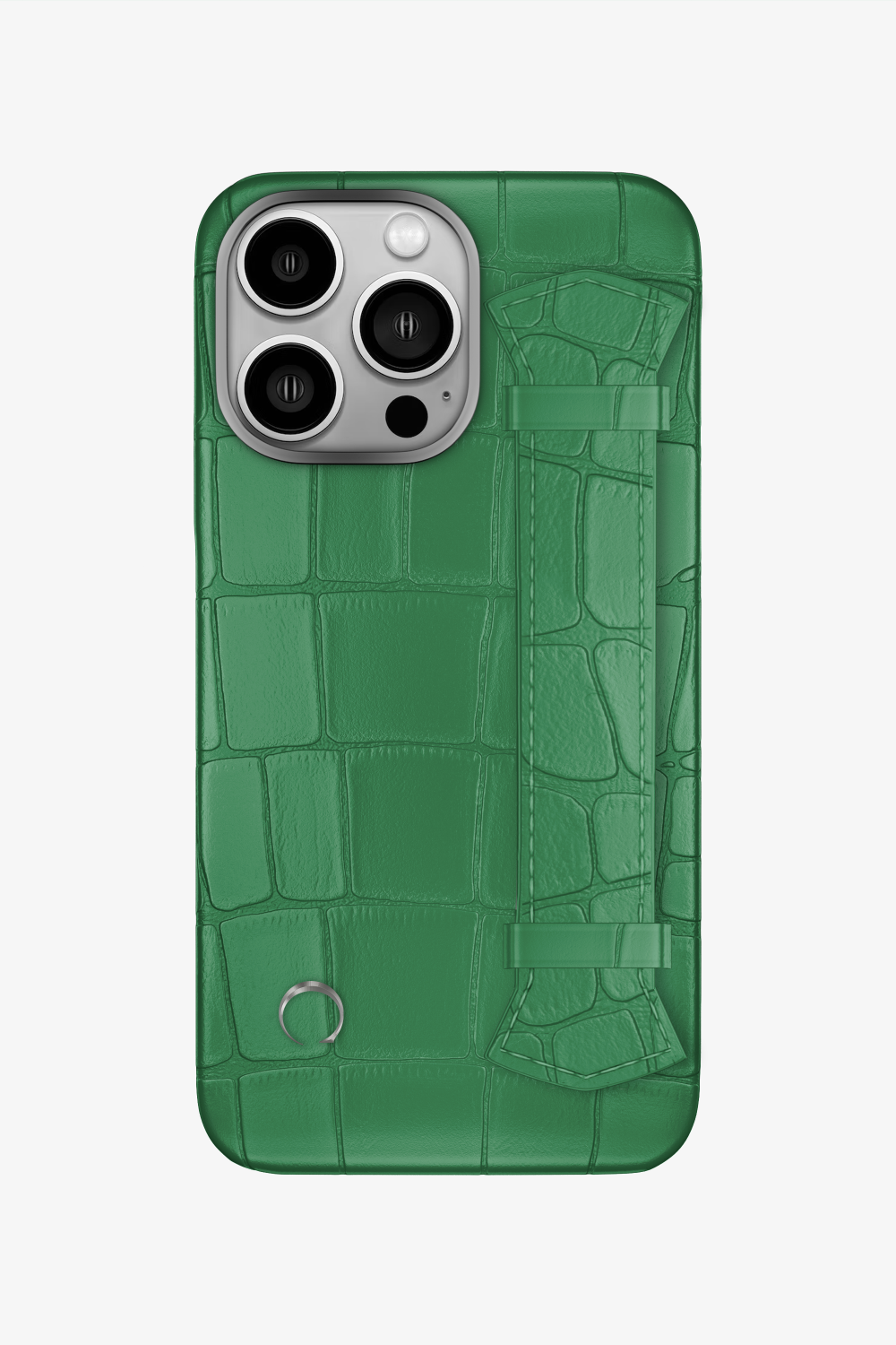 Majestic Alligator Strap Case for iPhone 14 Pro - Green Emerald / Green Emerald - zollofrance