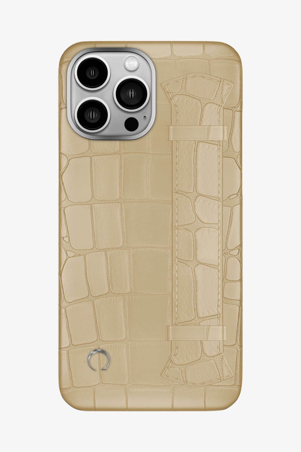 Majestic Alligator Strap Case for iPhone 15 Pro Max - Vanilla / Vanilla - zollofrance