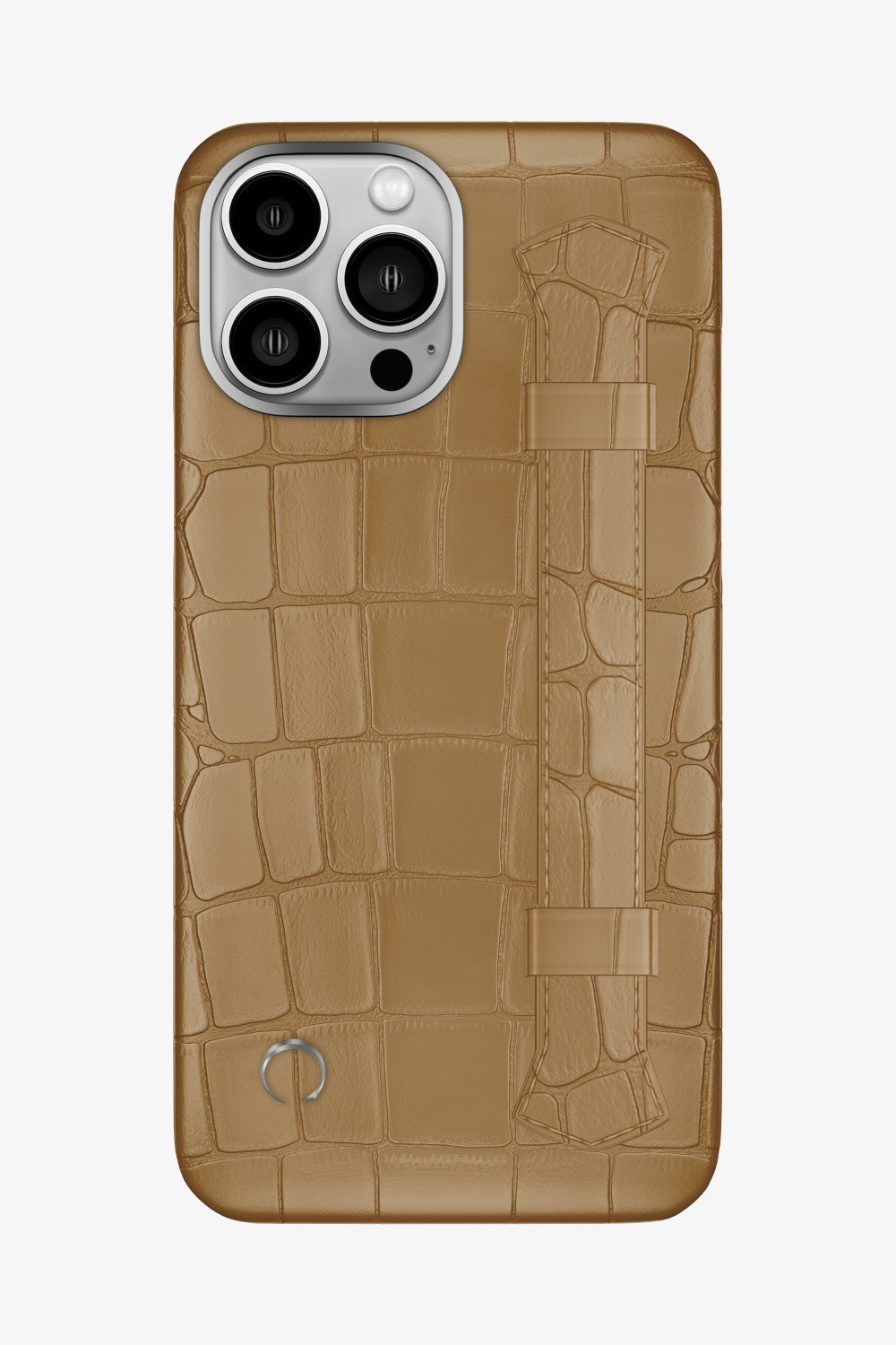 Double Headed Alligator Strap Case for iPhone 14 Pro Max - Latte / Latte - zollofrance