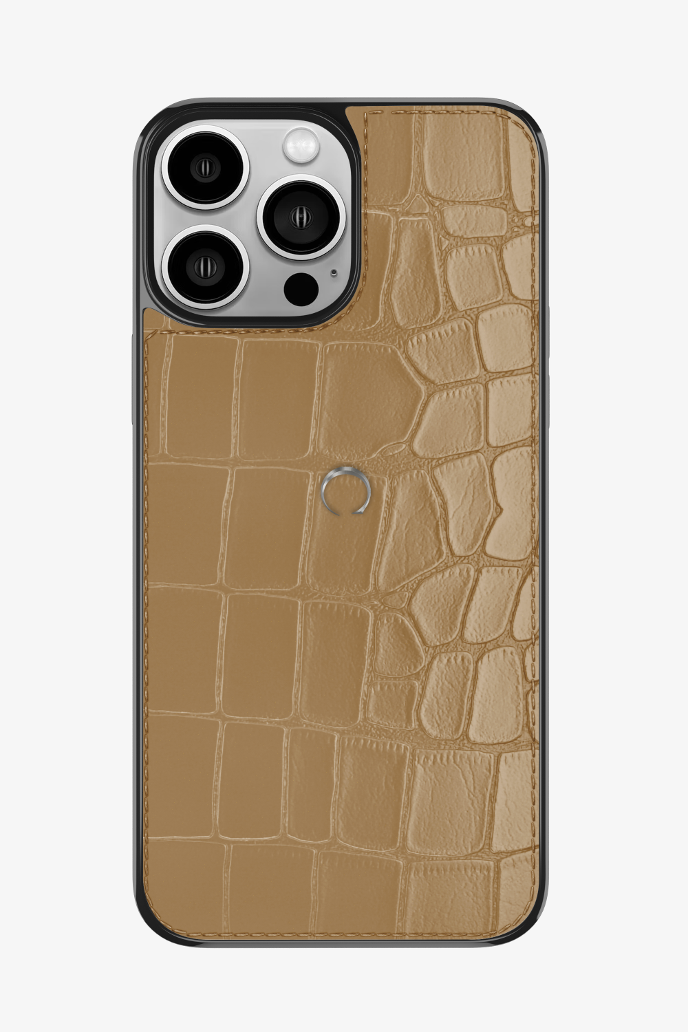 Alligator Sports Case for iPhone 15 Pro Max - Stainless Steel / Latte - zollofrance