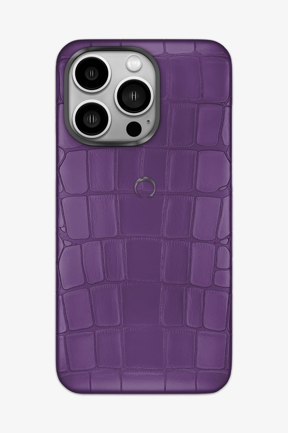 Purple Alligator Case for iPhone 16 Series - 16 Pro Max / Stainless Steel - zollofrance