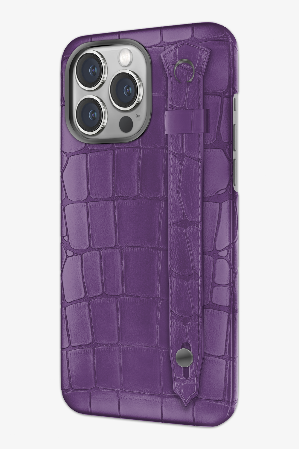 Purple Alligator Strap Case for iPhone 16 Series - Purple Alligator Strap Case for iPhone 16 Series - zollofrance