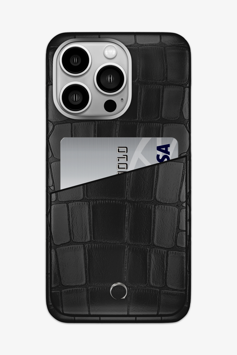 Alligator Pocket Case for iPhone 16 Pro Max - Black / Black - zollofrance