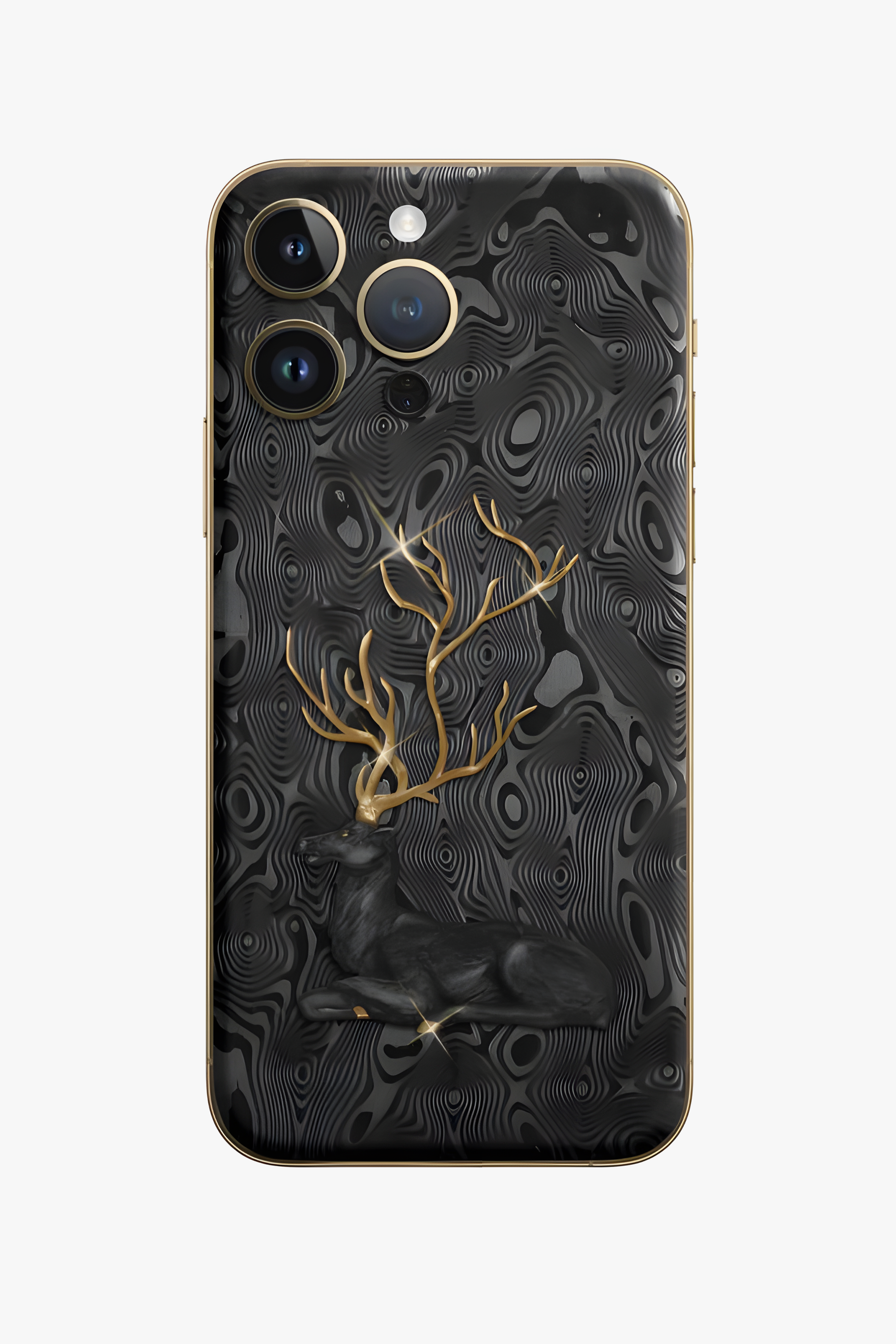 Black Carbon Fiber Majestic Gazelle iPhone 16 Pro - Black Carbon Fiber Majestic Gazelle iPhone 16 Pro - zollofrance