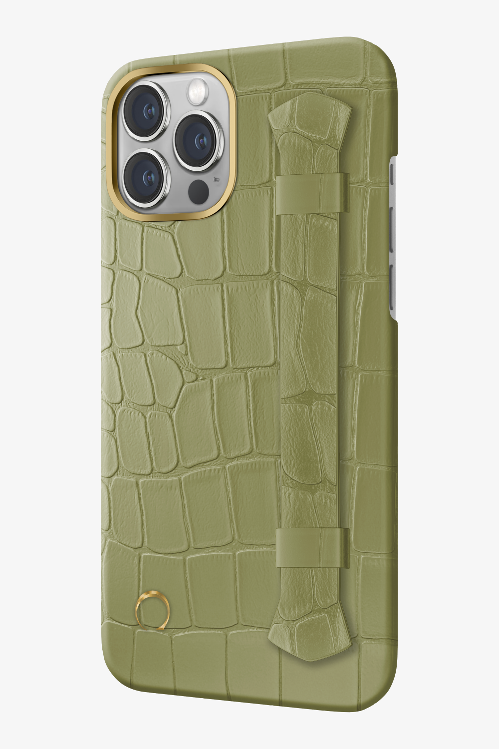 Khaki Alligator Double Headed Strap Case for iPhone 16 Pro Max - Khaki Alligator Double Headed Strap Case for iPhone 16 Pro Max - zollofrance