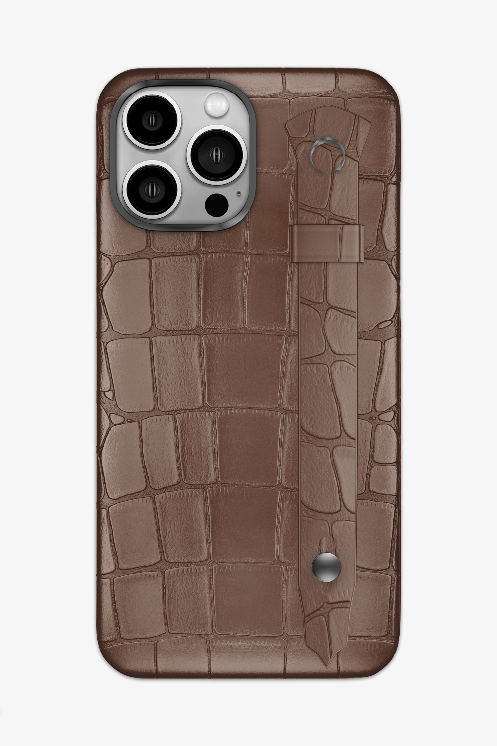 Cocoa Alligator Strap Case for iPhone 16 Pro Max - Cocoa Alligator Strap Case for iPhone 16 Pro Max - zollofrance