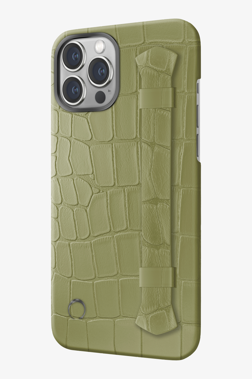 Khaki Alligator Double Headed Strap Case for iPhone 16 Pro Max - Khaki Alligator Double Headed Strap Case for iPhone 16 Pro Max - zollofrance