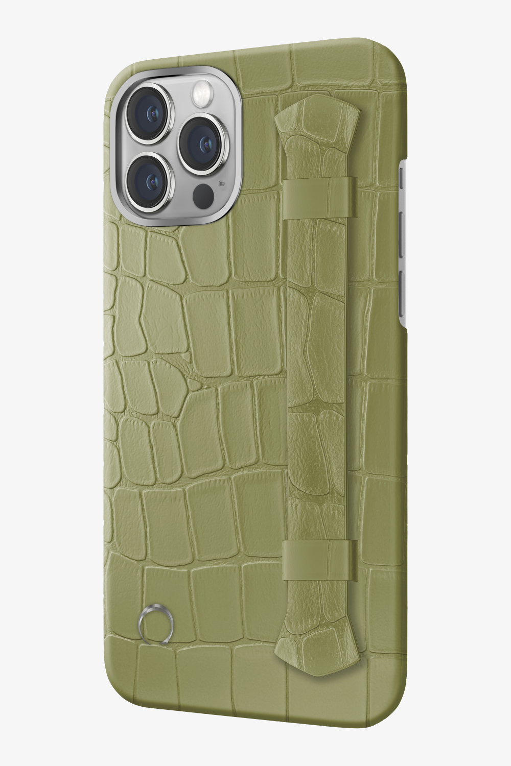 Khaki Alligator Double Headed Strap Case for iPhone 16 Pro Max - Khaki Alligator Double Headed Strap Case for iPhone 16 Pro Max - zollofrance