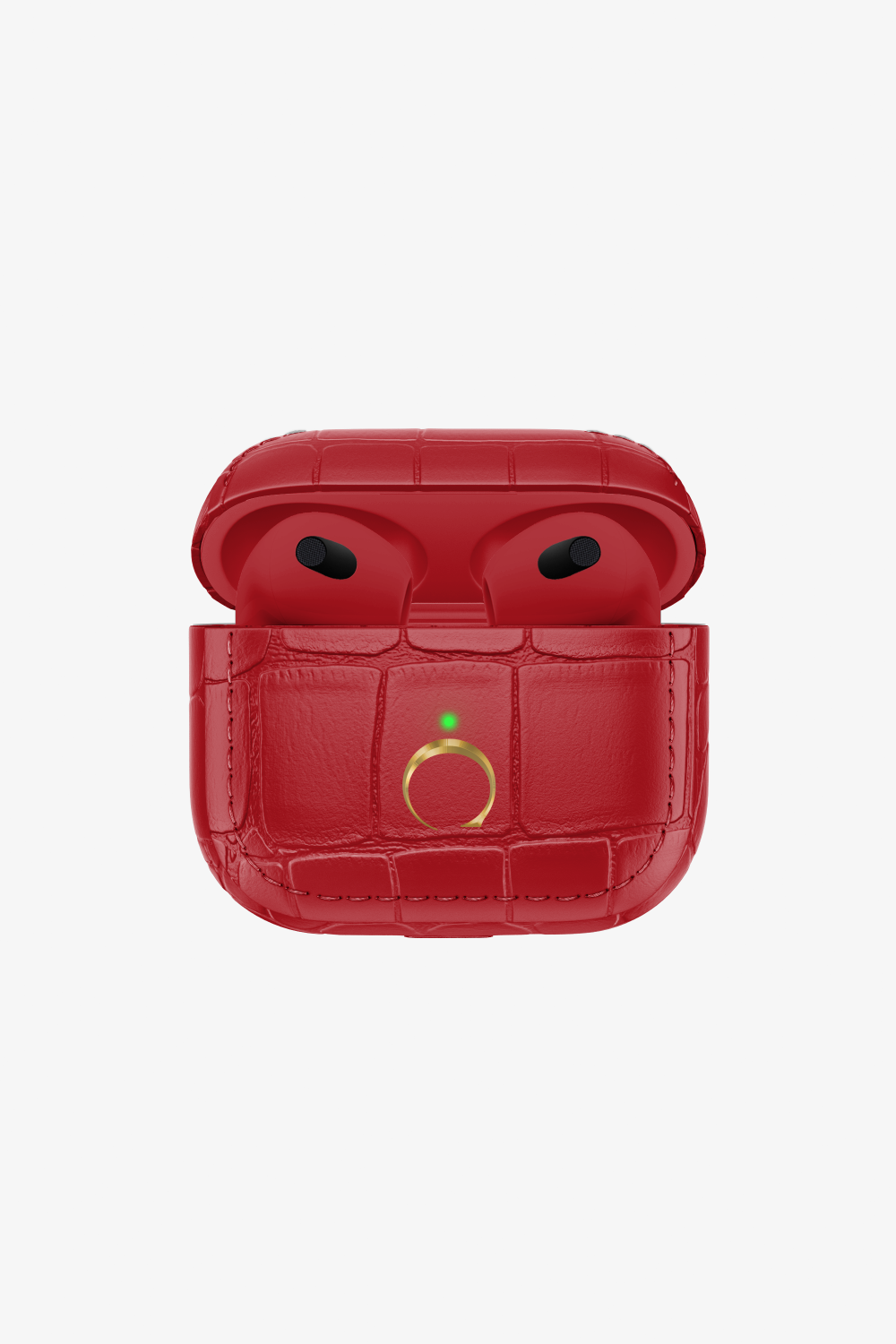 Airpods 3 Alligator - Gold / Red - zollofrance