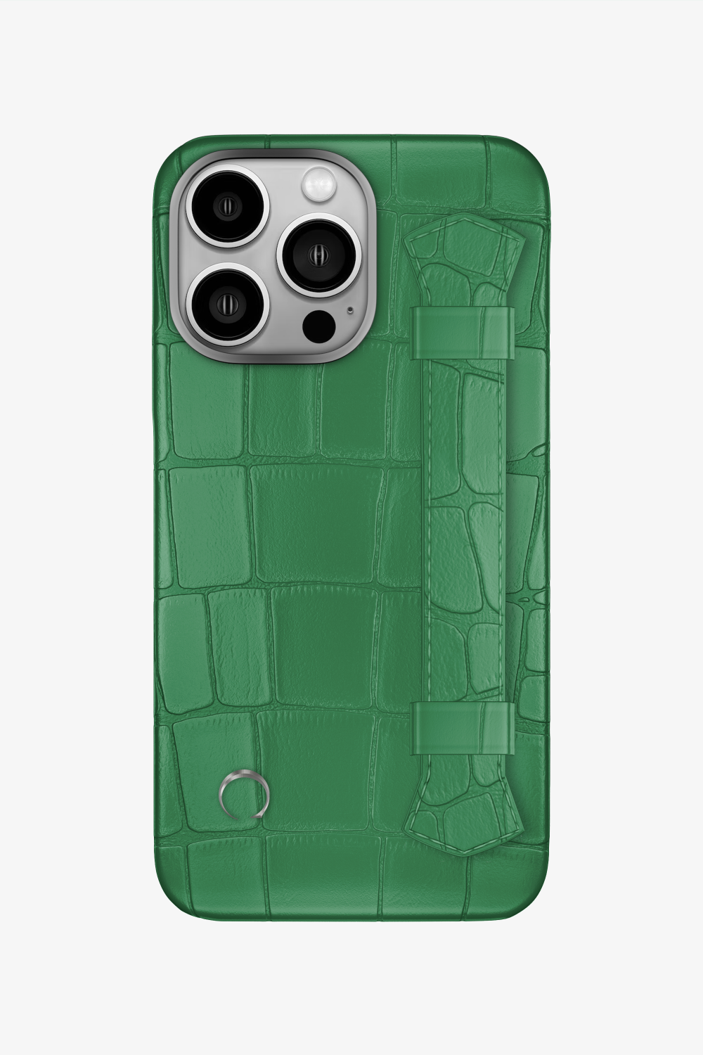 Double Headed Alligator Strap Case for iPhone 16 Pro - Green Emerald / Green Emerald - zollofrance