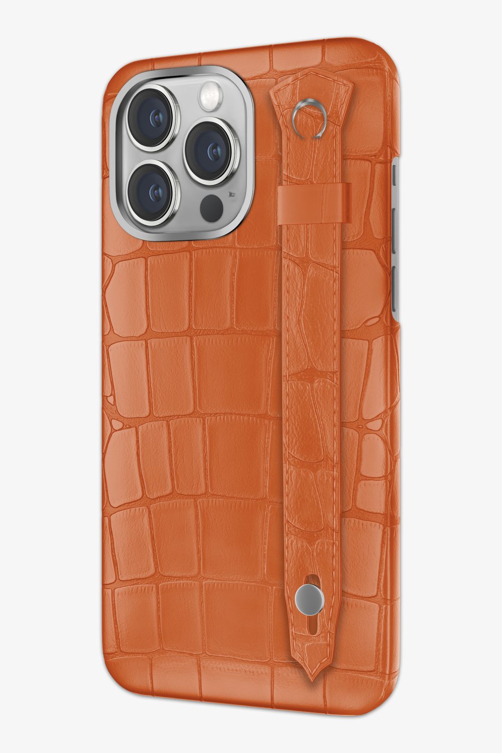 Orange Alligator Strap Case for iPhone 16 Series - Orange Alligator Strap Case for iPhone 16 Series - zollofrance