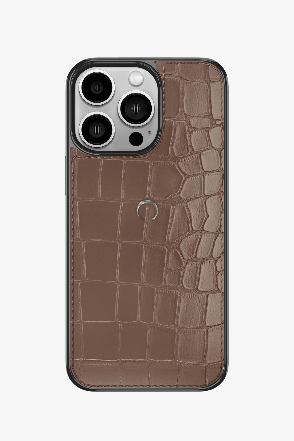 Alligator Sports Case for iPhone 16 Pro - Stainless Steel / Cocoa - zollofrance