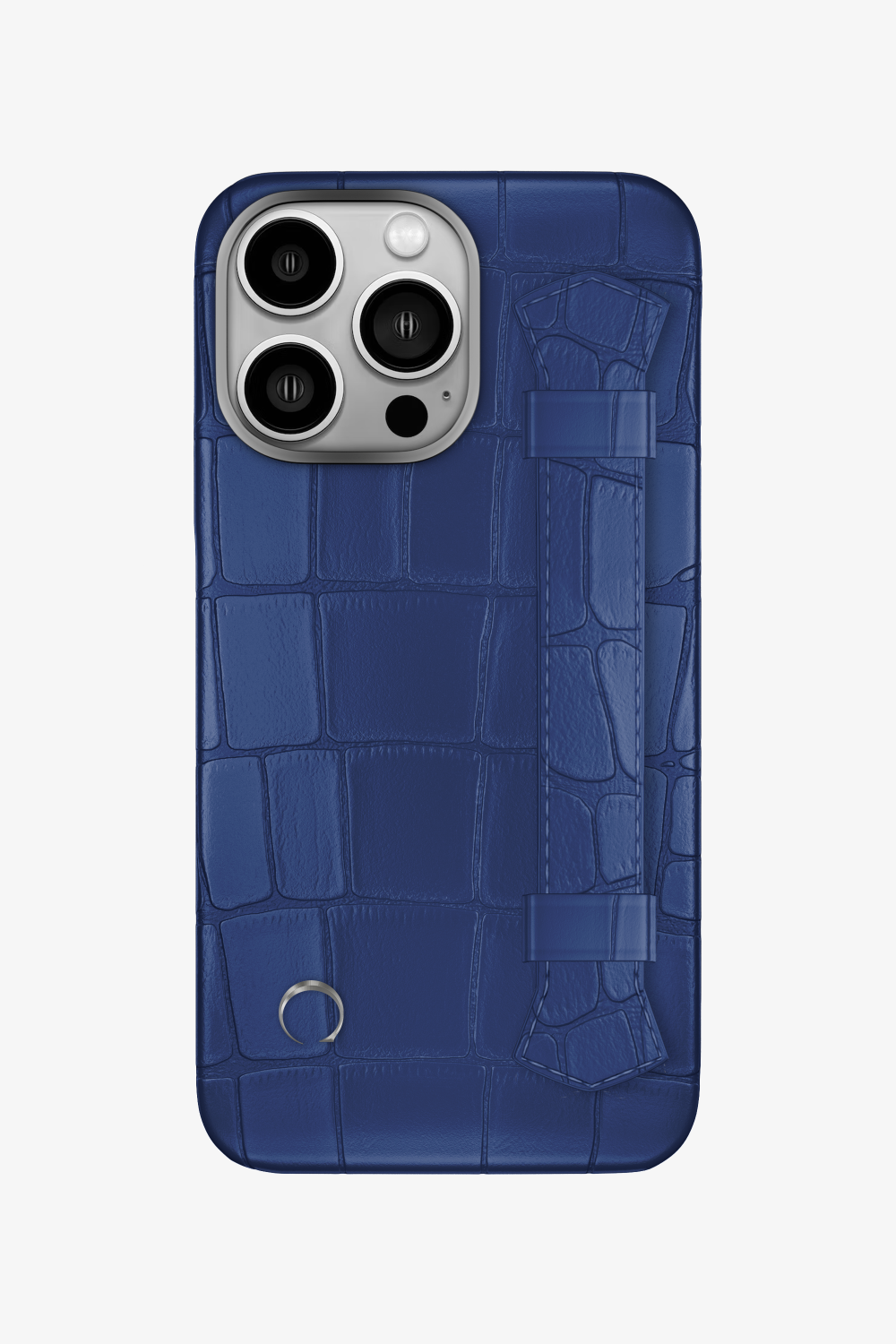 Double Headed Alligator Strap Case for iPhone 16 Pro - Navy Blue / Navy Blue - zollofrance