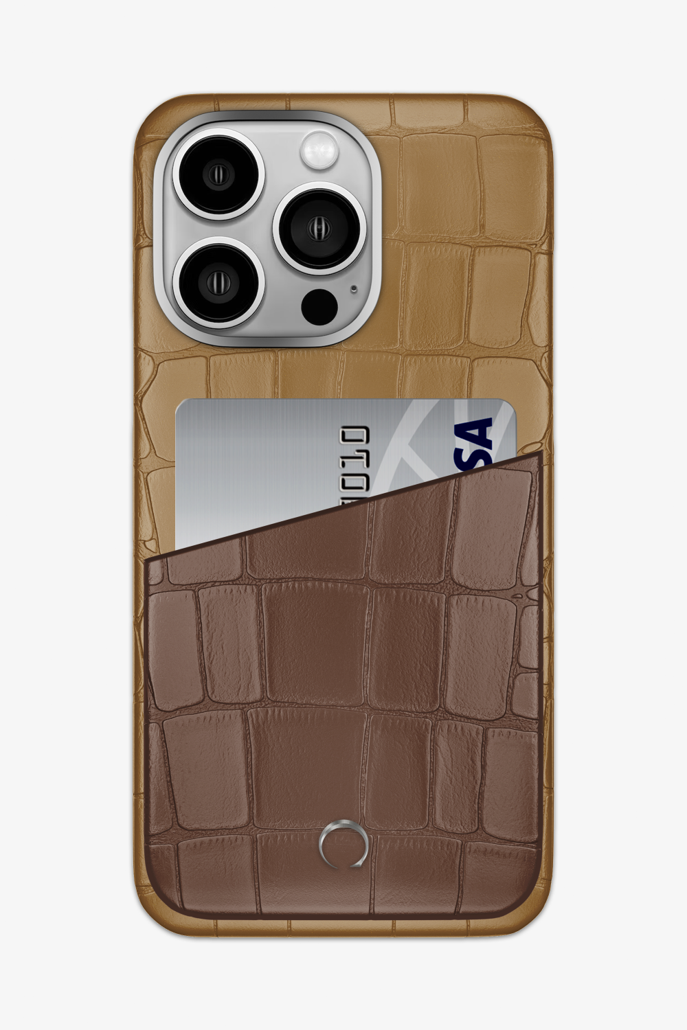 Alligator Pocket Case for iPhone 16 Pro Max - Latte / Cocoa - zollofrance