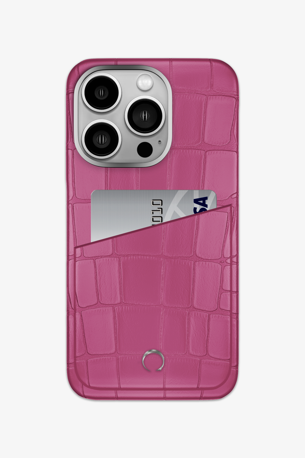 Alligator Pocket Case for iPhone 14 Pro - Pink Fuchsia / Pink Fuchsia - zollofrance