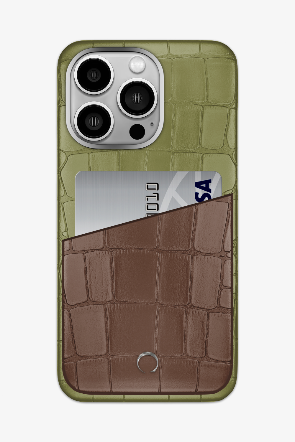 Alligator Pocket Case for iPhone 16 Pro Max - Khaki / Cocoa - zollofrance