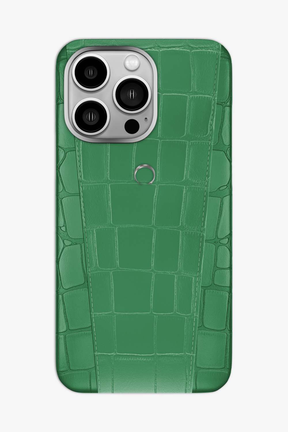 Two-tone Alligator Case for iPhone 16 Pro Max - Green Emerald / Green Emerald - zollofrance