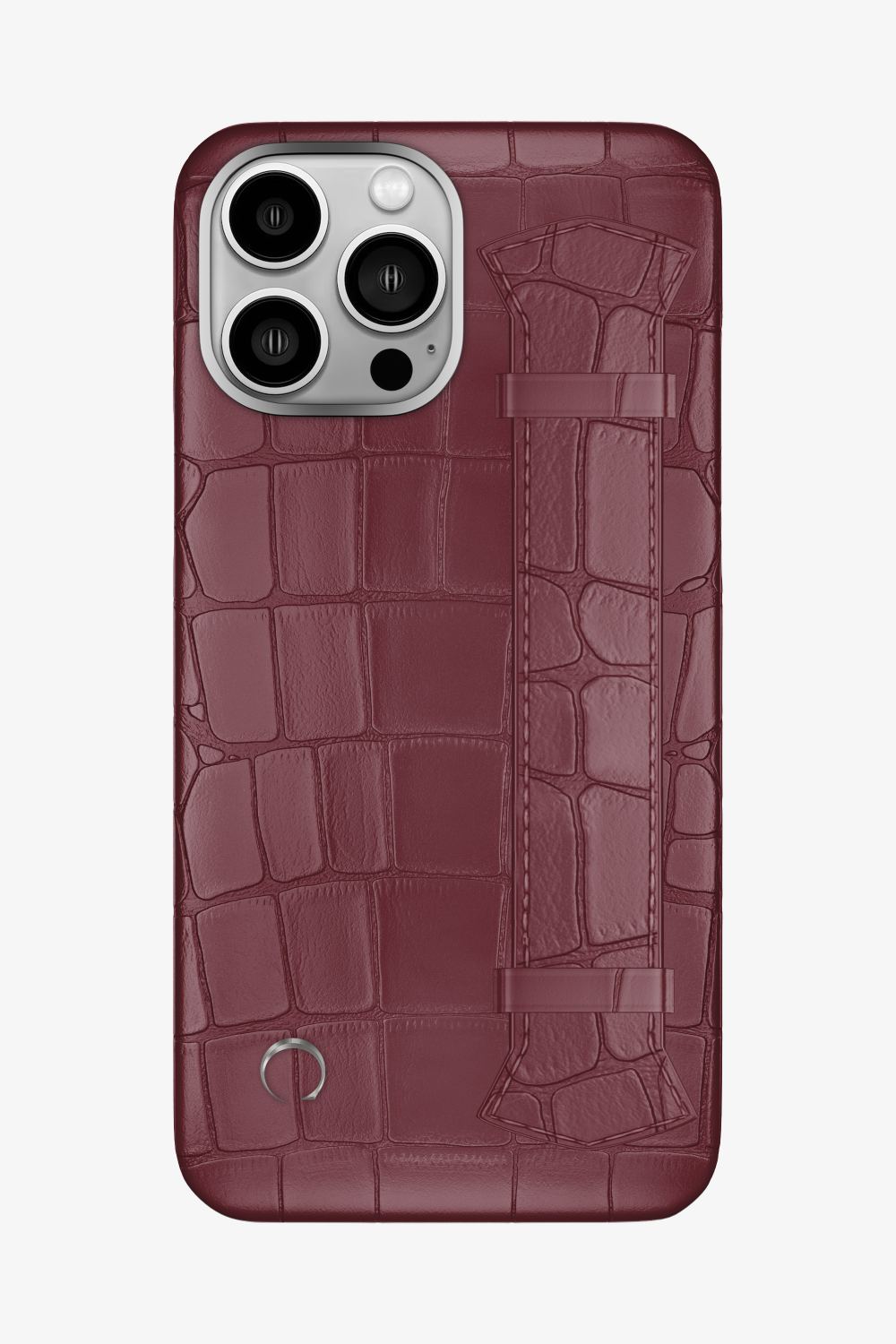 Majestic Alligator Strap Case for iPhone 16 Pro Max - Burgundy / Burgundy - zollofrance