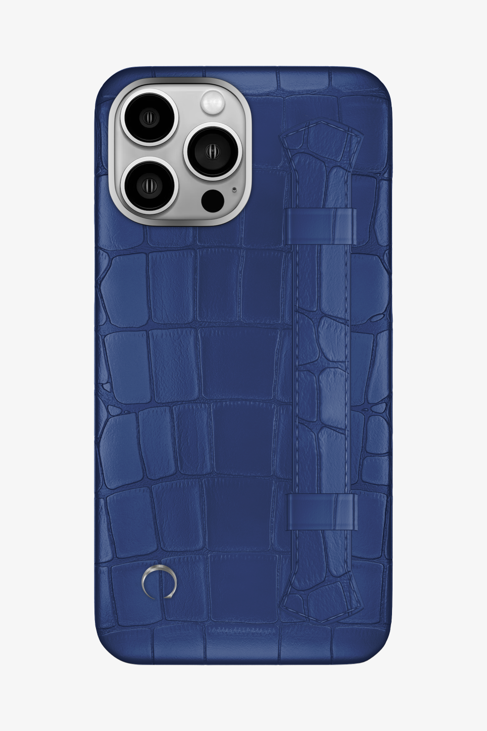 Double Headed Alligator Strap Case for iPhone 16 Pro Max - Navy Blue / Navy Blue - zollofrance