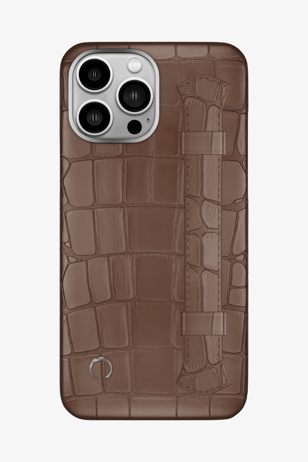 Double Headed Alligator Strap Case for iPhone 16 Pro Max - Cocoa / Cocoa - zollofrance