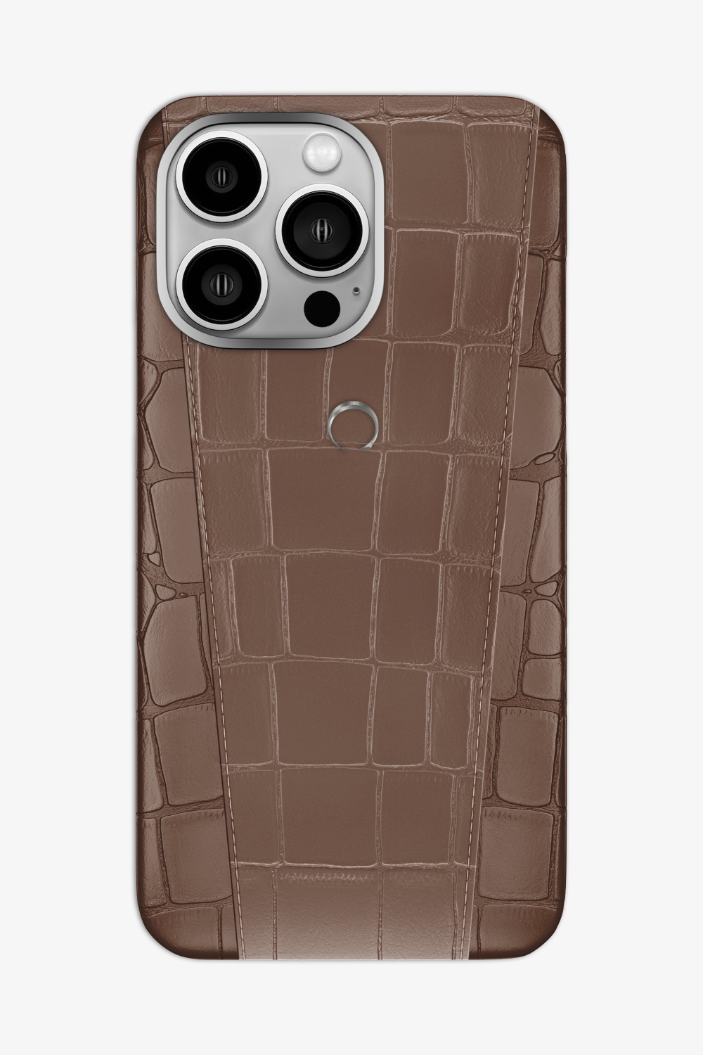 Two-tone Alligator Case for iPhone 16 Pro Max - Cocoa / Cocoa - zollofrance