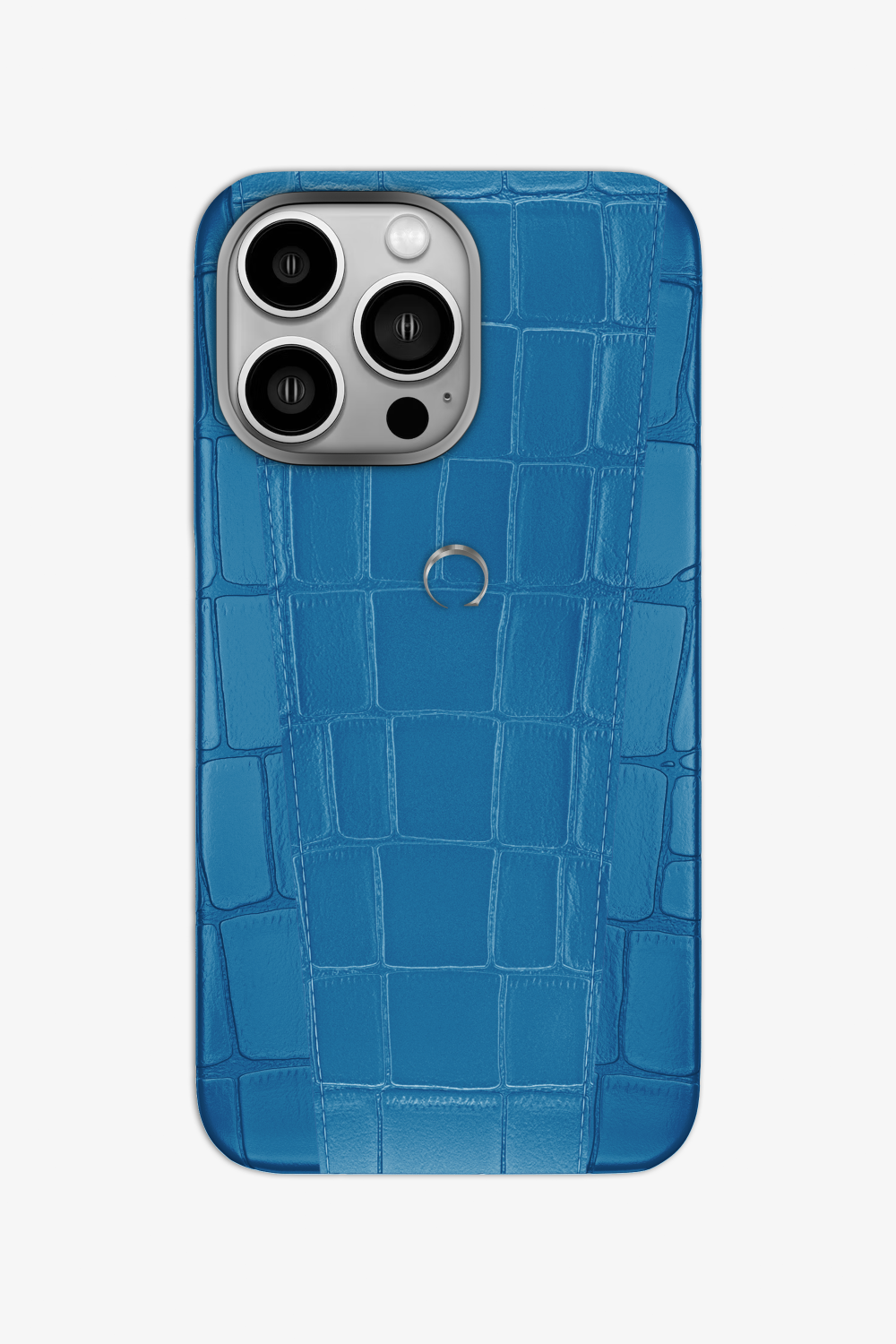 Two-tone Alligator Case for iPhone 16 Pro - Blue Lagoon / Blue Lagoon - zollofrance