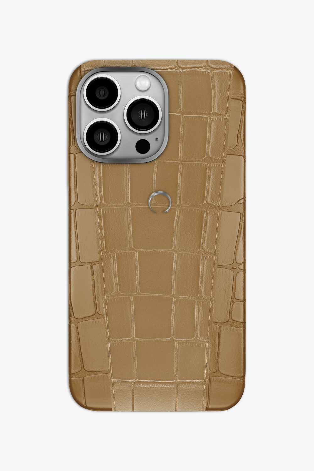 Two-tone Alligator Case for iPhone 16 Pro - Latte / Latte - zollofrance