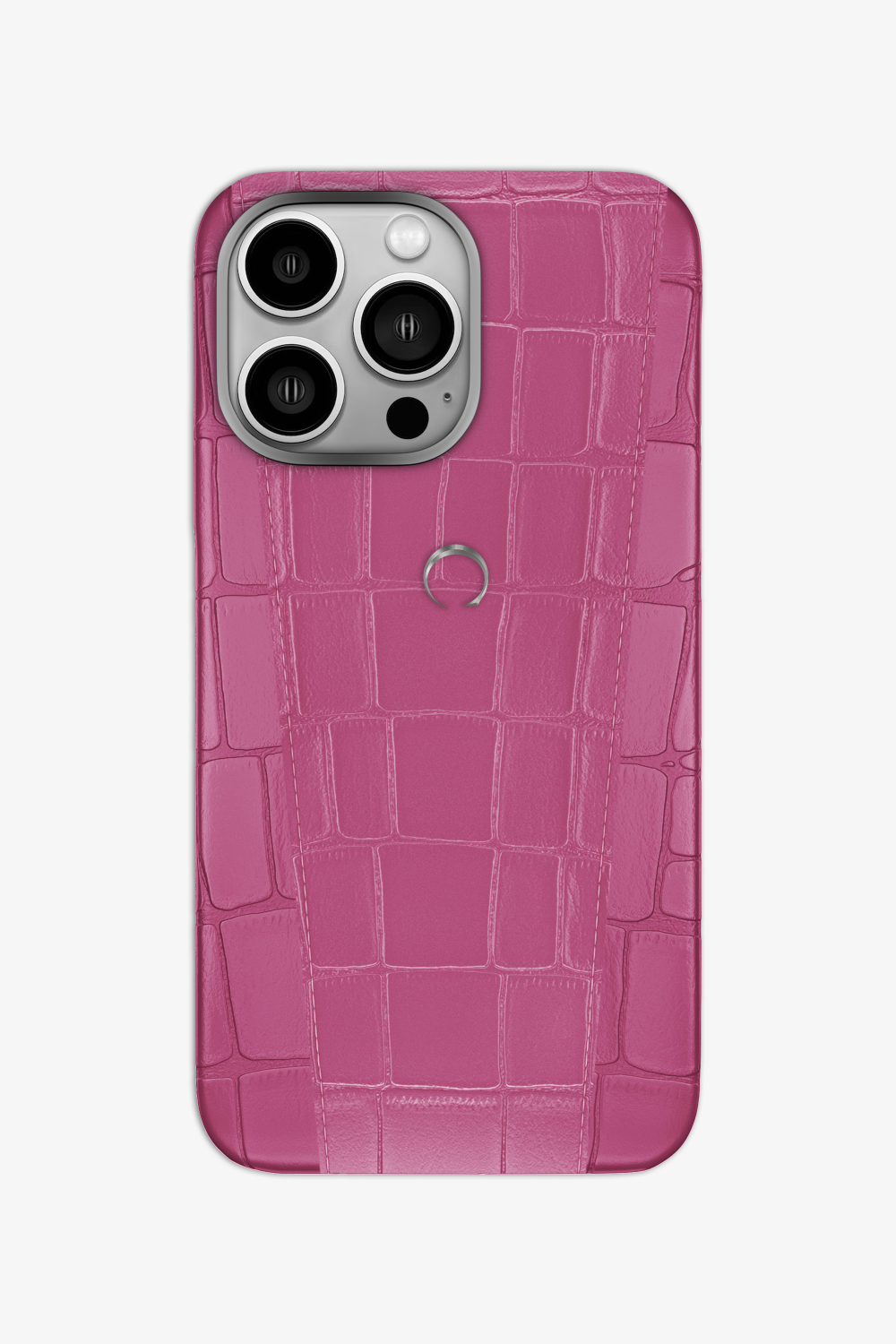 Two-tone Alligator Case for iPhone 16 Pro - Pink Fuchsia / Pink Fuchsia - zollofrance