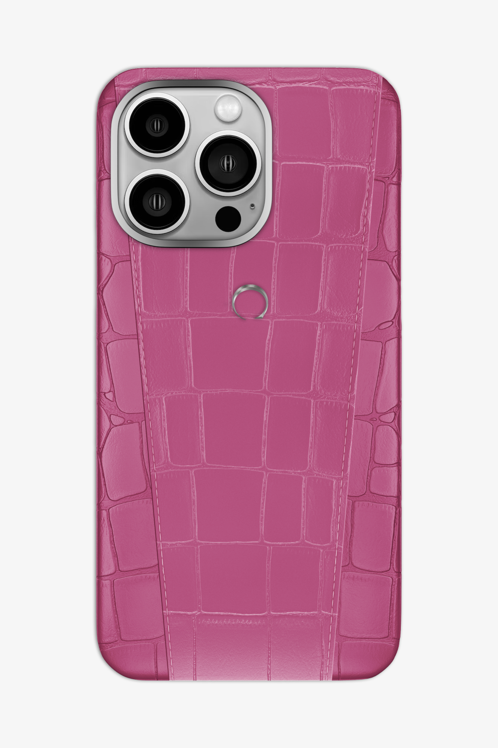 Two-tone Alligator Case for iPhone 16 Pro Max - Pink Fuchsia / Pink Fuchsia - zollofrance