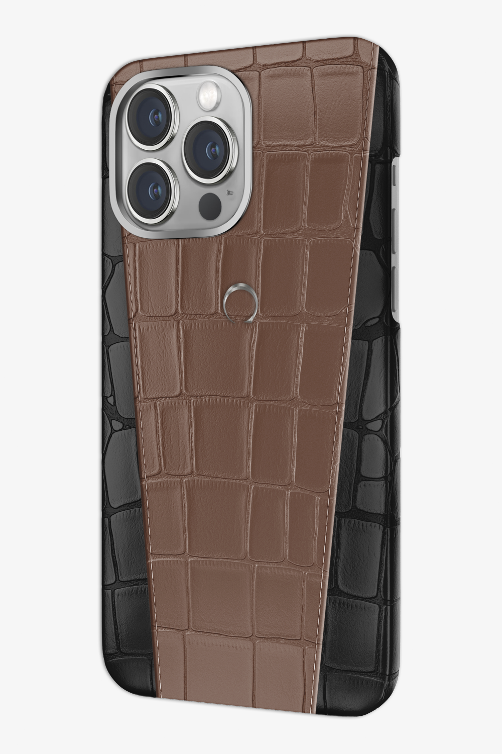 Two-tone Alligator Case for iPhone 16 Pro Max - Two-tone Alligator Case for iPhone 16 Pro Max - zollofrance