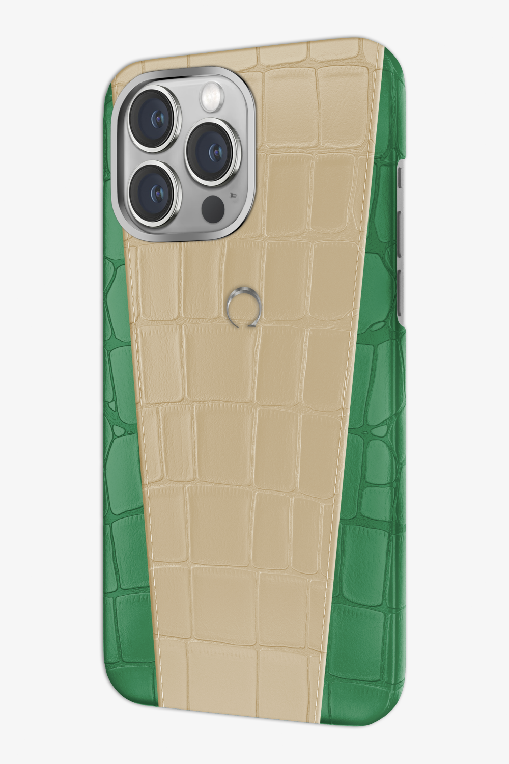 Two-tone Alligator Case for iPhone 16 Pro Max - Two-tone Alligator Case for iPhone 16 Pro Max - zollofrance