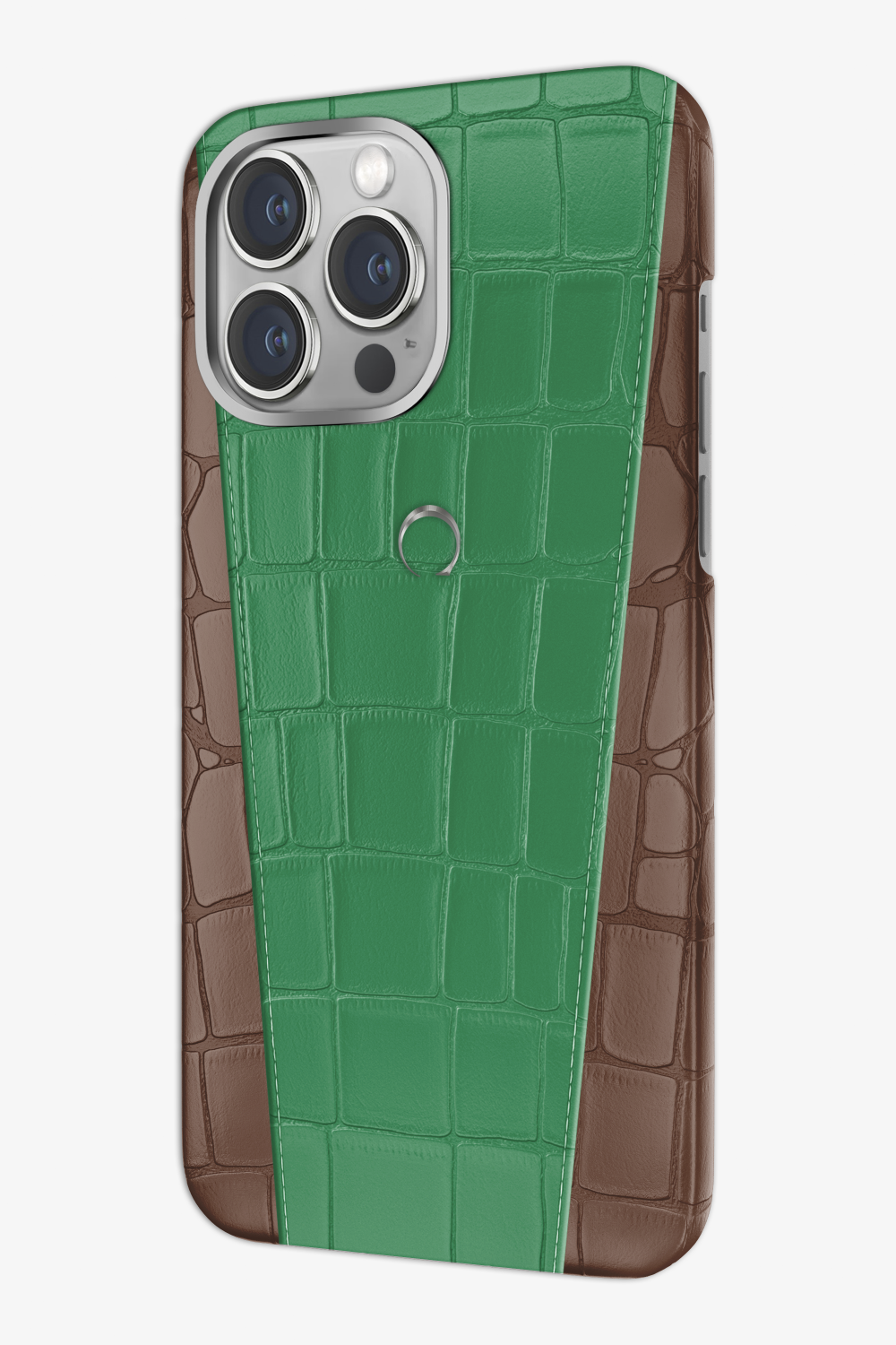 Two-tone Alligator Case for iPhone 16 Pro Max - Two-tone Alligator Case for iPhone 16 Pro Max - zollofrance