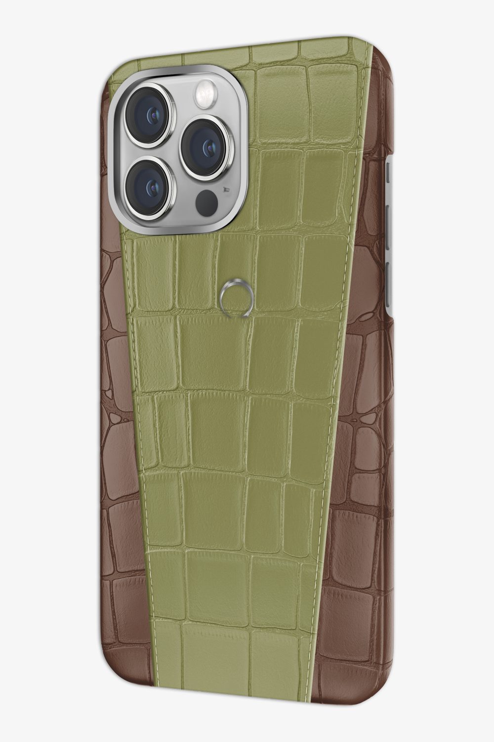 Two-tone Alligator Case for iPhone 16 Pro Max - Two-tone Alligator Case for iPhone 16 Pro Max - zollofrance