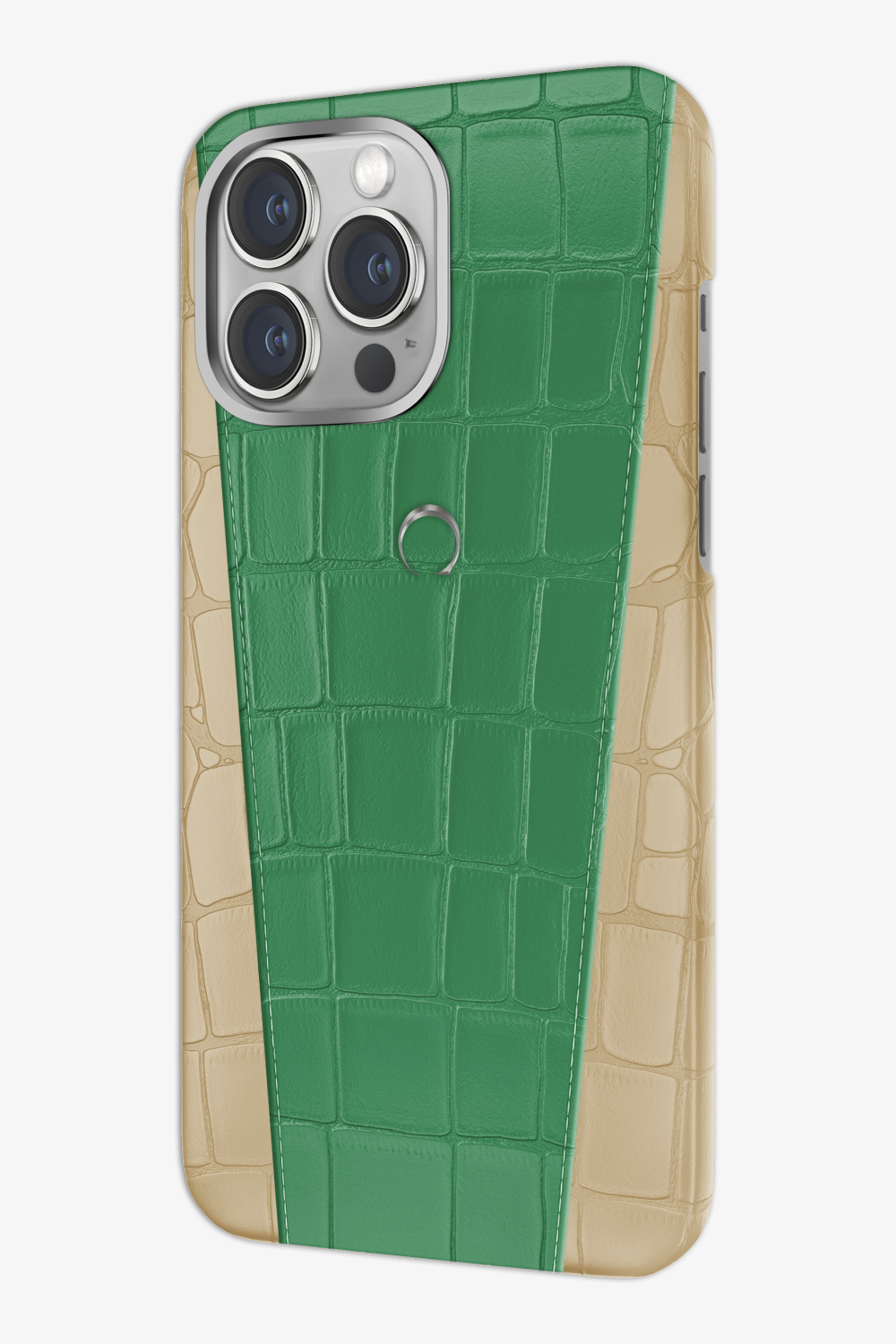 Two-tone Alligator Case for iPhone 16 Pro Max - Two-tone Alligator Case for iPhone 16 Pro Max - zollofrance